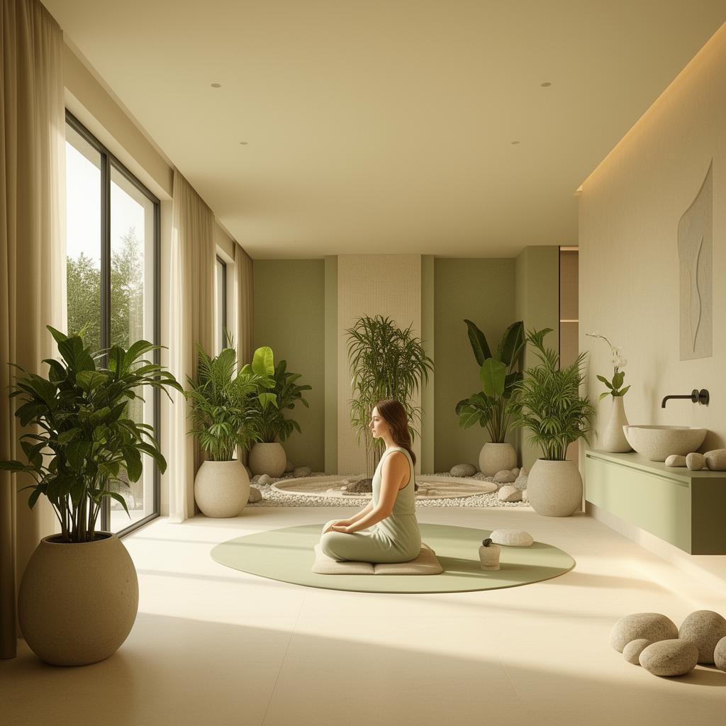 Luxury wellness center interior at The Heights